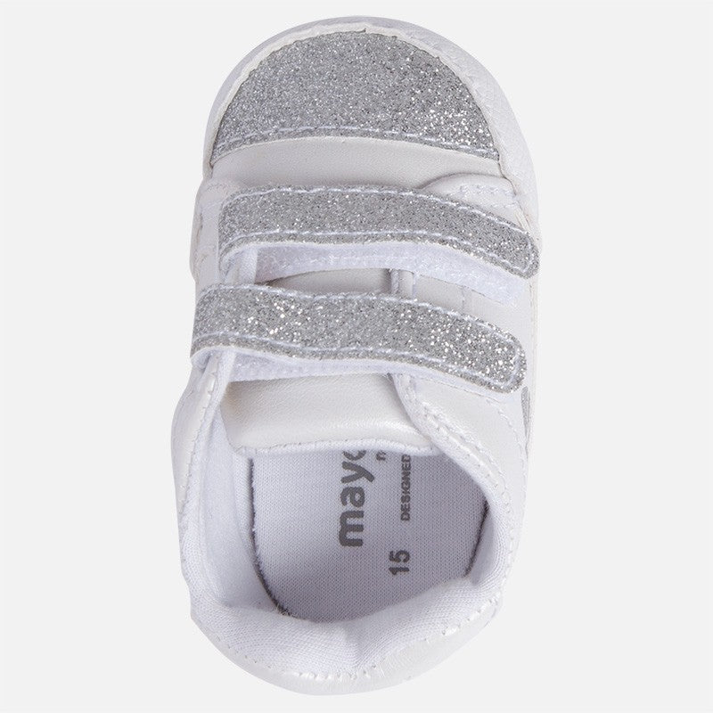 Mayoral 9807-11 Tenisówki niemowlęce dla dziewczynki kolor biały -  - #tag1# - #tag2# - #tag3# - #tag4#