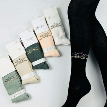 Girls' fragrant sequin tights black Pier Lone 1636-30924