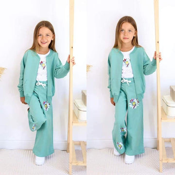 BoyBoy 501-101024 Girls Mint 3-Piece Sports Tracksuit