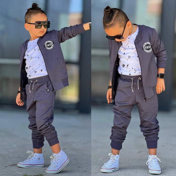 Boys' 3-Piece Tracksuit Graphite Bam Bam 8011-30924