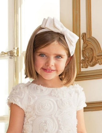 Opaska z kokarką dla dziewczynki Abel & Lula 5422-19 Biały -  - #tag1# - #tag2# - #tag3# - #tag4#