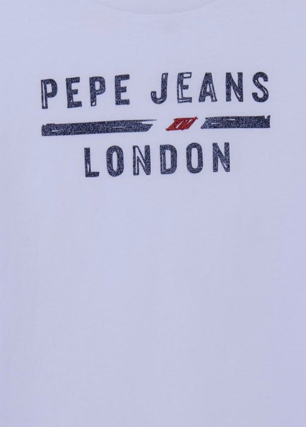 Pepe Jeans PG502942-800 Bluzka NAD dziewczynka kolor biały -  - #tag1# - #tag2# - #tag3# - #tag4#