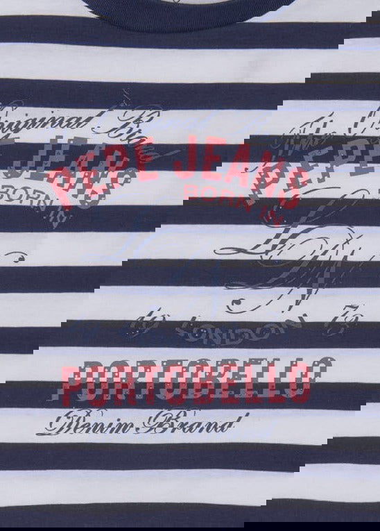 Pepe Jeans PG502944-588 Bluzka w paski NADINE dziewczynka kolor granat -  - #tag1# - #tag2# - #tag3# - #tag4#