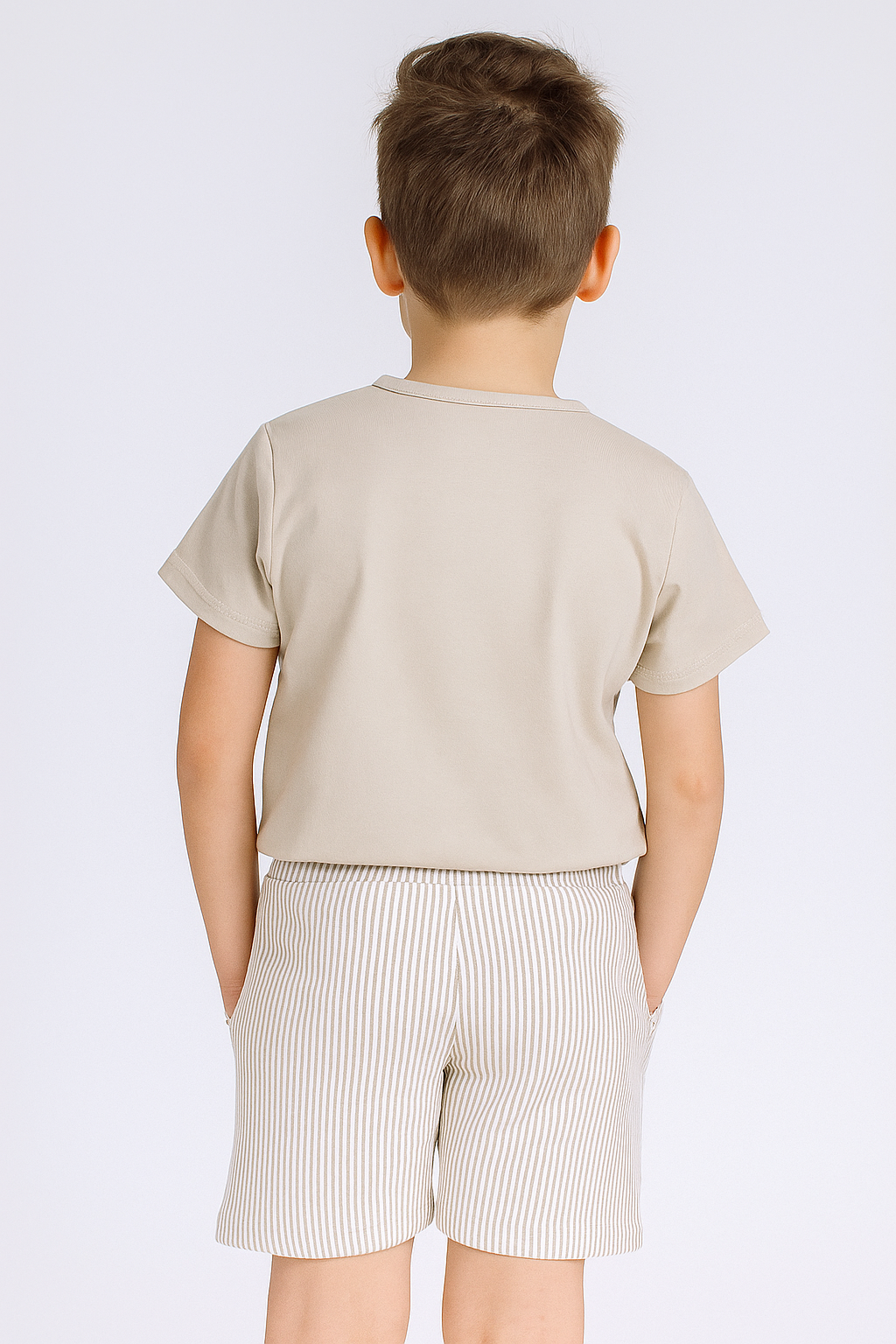 Beige pocket set for boys Blanket A7138-5625-1