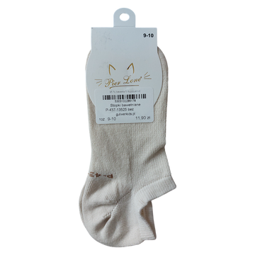 Girls' cotton socks beige Pier Lone P-437-13525-1