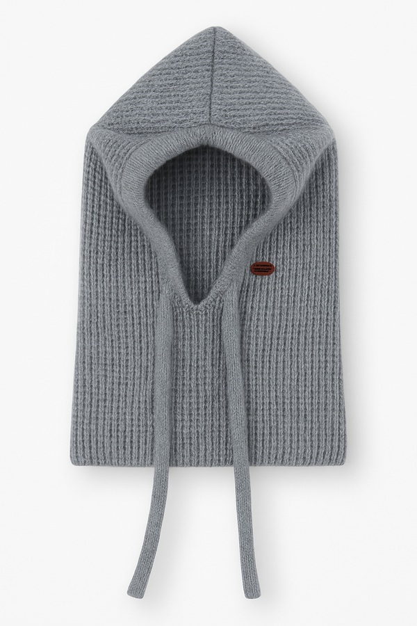 Girls' snood hat, ash gray, Grans BK02-0-51125-37