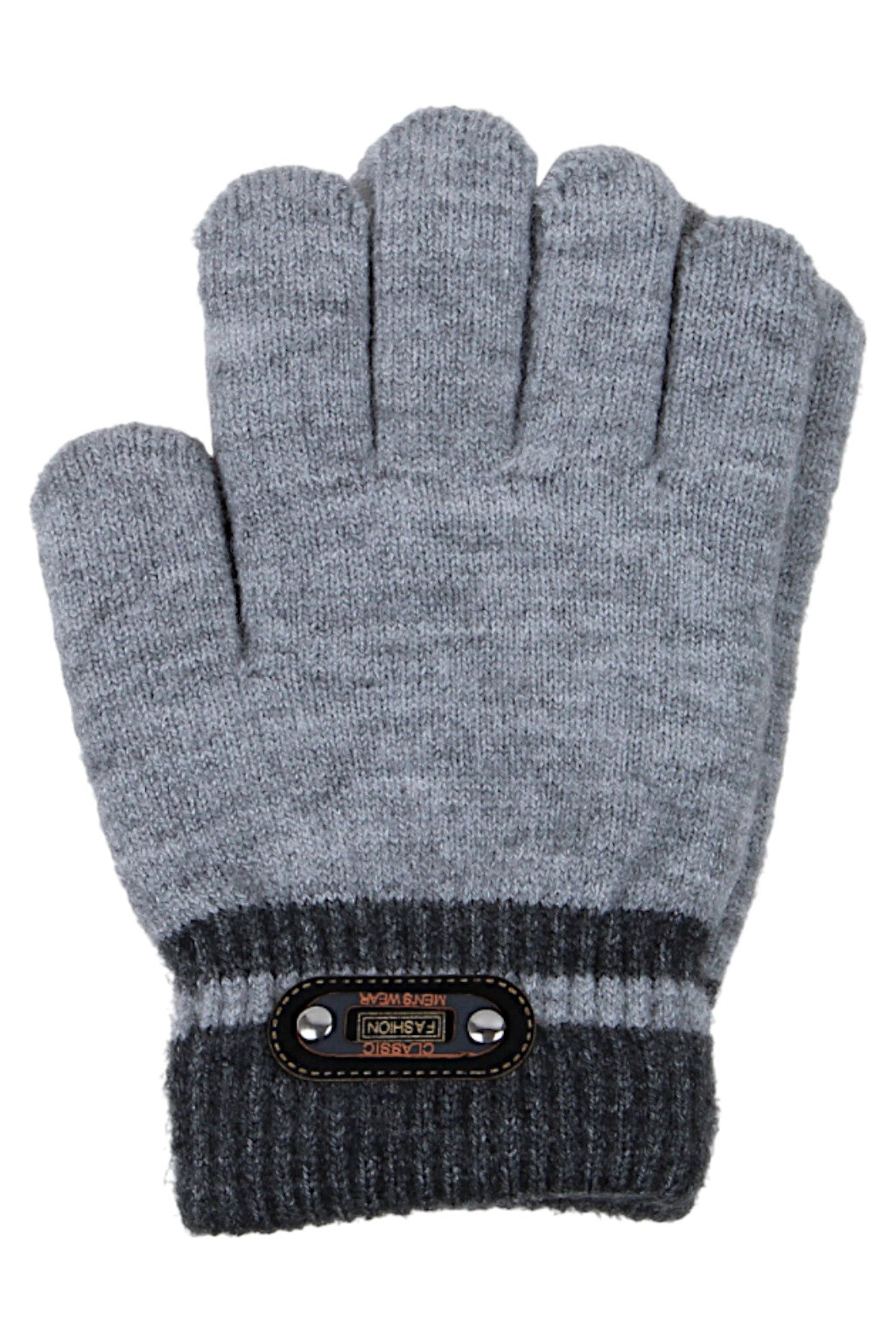 Classic Boy's Gloves, Gray, Euro Gloves D-298-91025