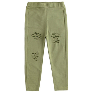 iDO 44337 Leginsy długie dla dziewczynki kolor zielony -  - #tag1# - #tag2# - #tag3# - #tag4#