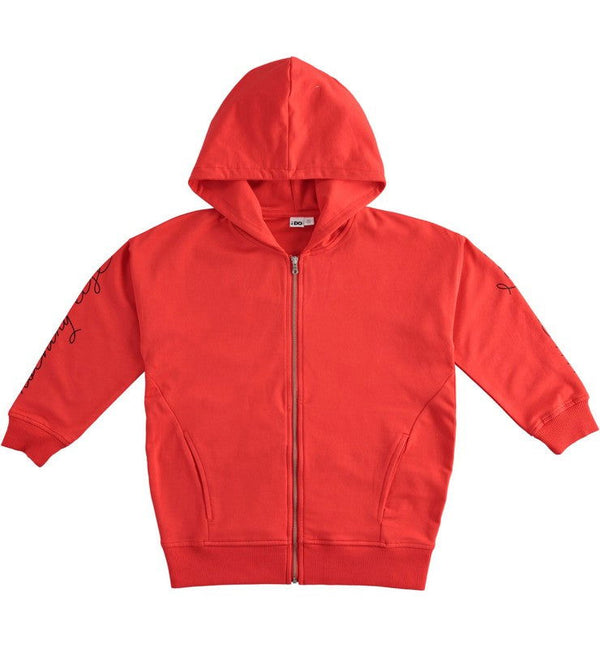 iDO 44493 Hoodie for girls coral color