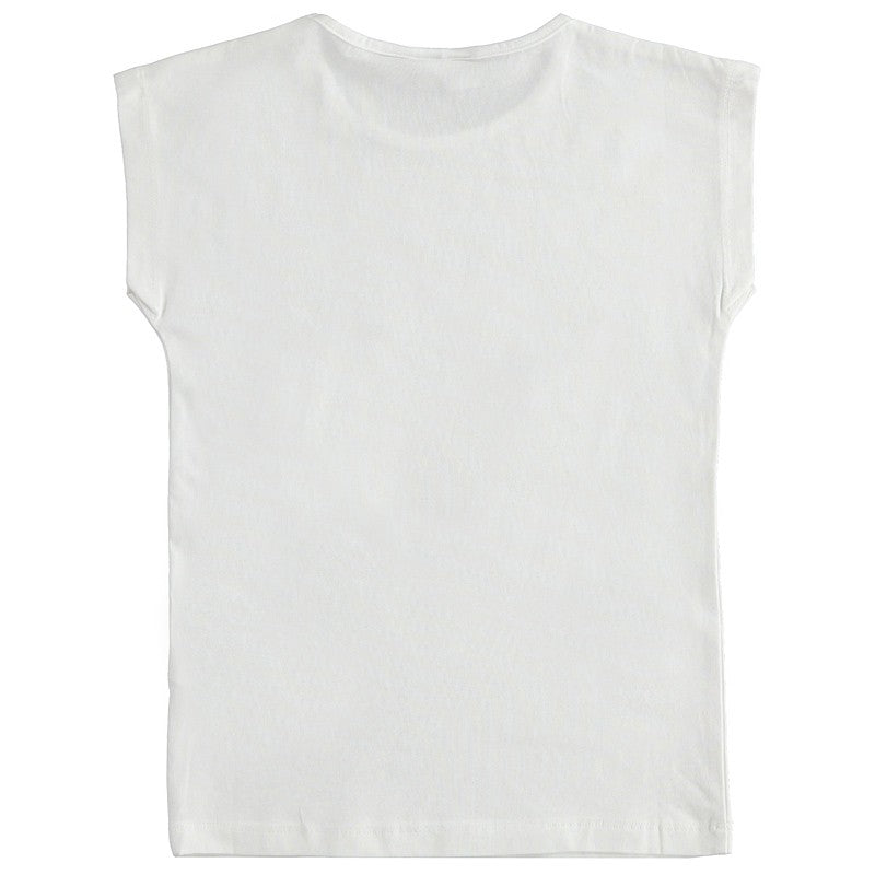 iDO 44496 Koszulka z krótkim rękawem dla dziewczynki kolor biały -  - #tag1# - #tag2# - #tag3# - #tag4#