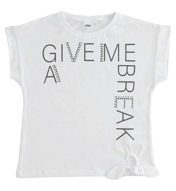iDO 44502 Koszulka z krótkim rękawem dla dziewczynki kolor biały -  - #tag1# - #tag2# - #tag3# - #tag4#