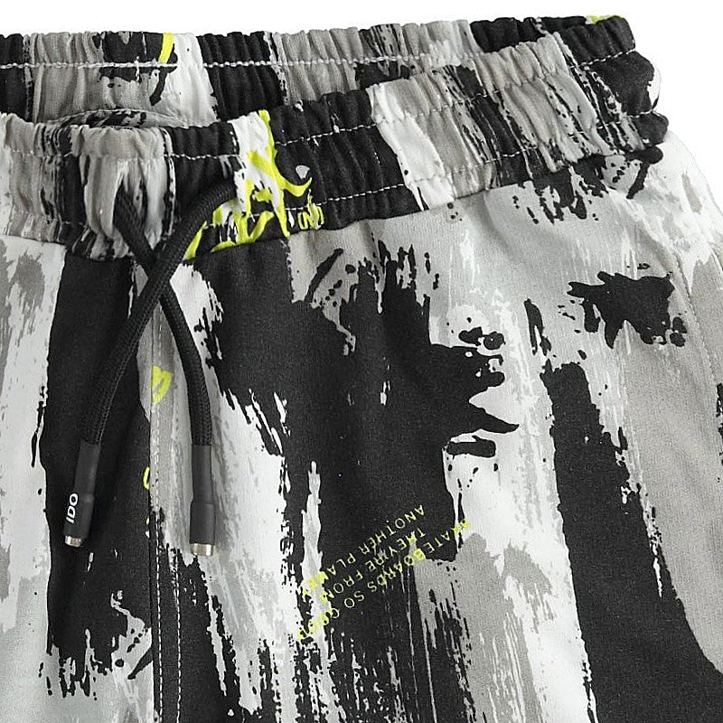 iDO 44827 Bermudy z nadrukiem dla chłopca kolor biały/czarny -  - #tag1# - #tag2# - #tag3# - #tag4#