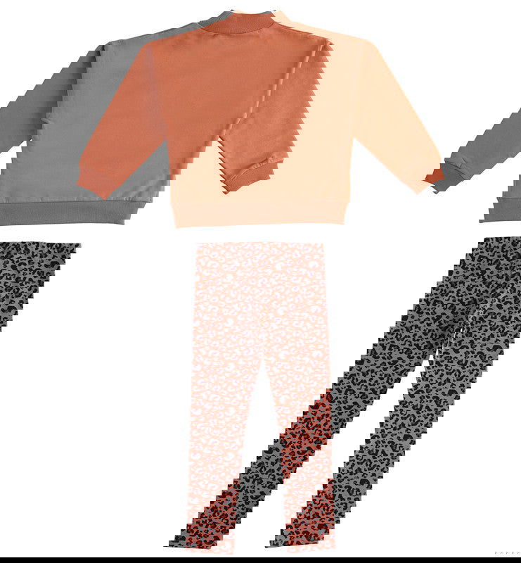 iDO 45694-2042 Komplet bluza i getry dla dziewczynki kolor ceglasty -  - #tag1# - #tag2# - #tag3# - #tag4#