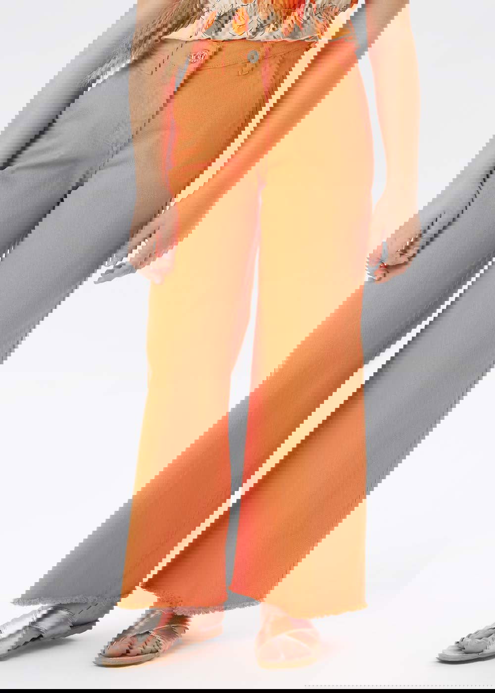 iDO 46545-1853 Spodnie szerokie dziewczynka kolor pomarańcz -  - #tag1# - #tag2# - #tag3# - #tag4#