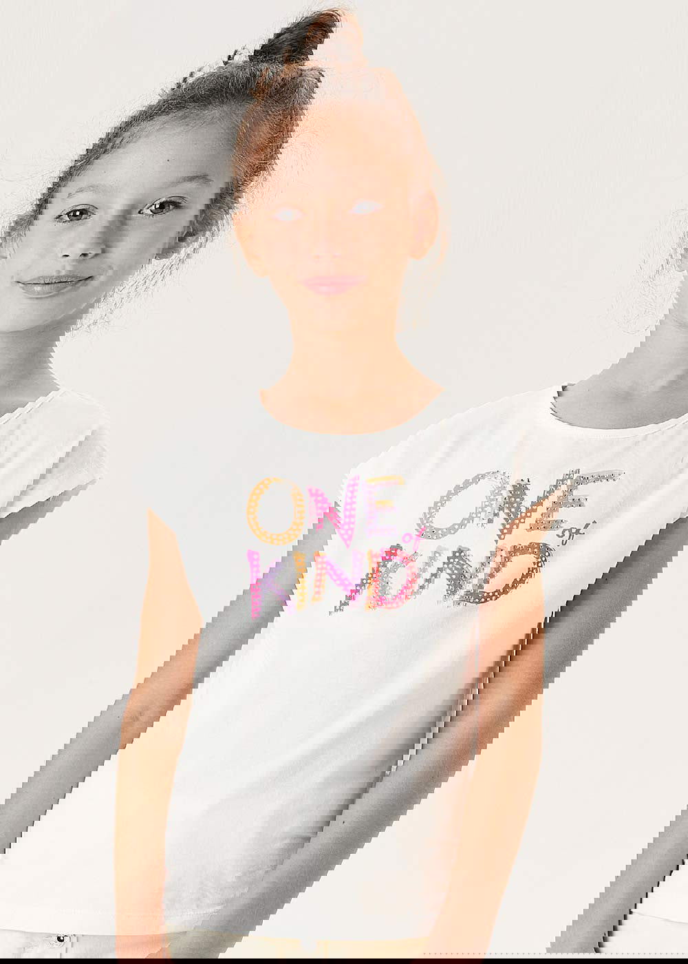 iDO 46866-0113 Koszulka krótki rękaw dziewczynka kolor biały -  - #tag1# - #tag2# - #tag3# - #tag4#