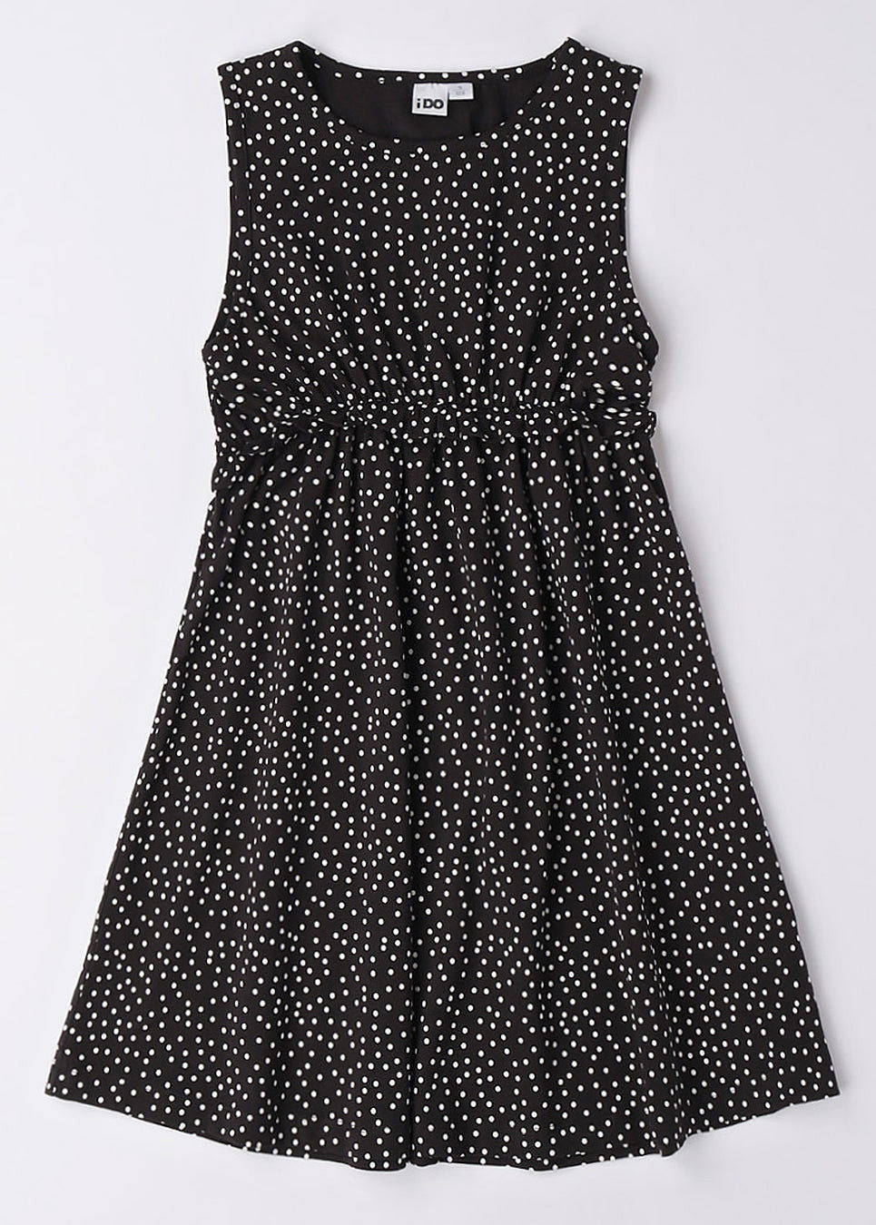 iDO 46886-6VN5 Sukienka bawełniana dziewczynka kolor czarny -  - #tag1# - #tag2# - #tag3# - #tag4#