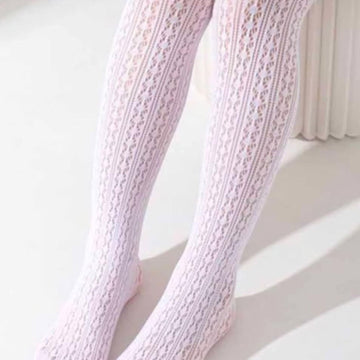 Openwork tights for girls white Kidodido K2401-15425-3