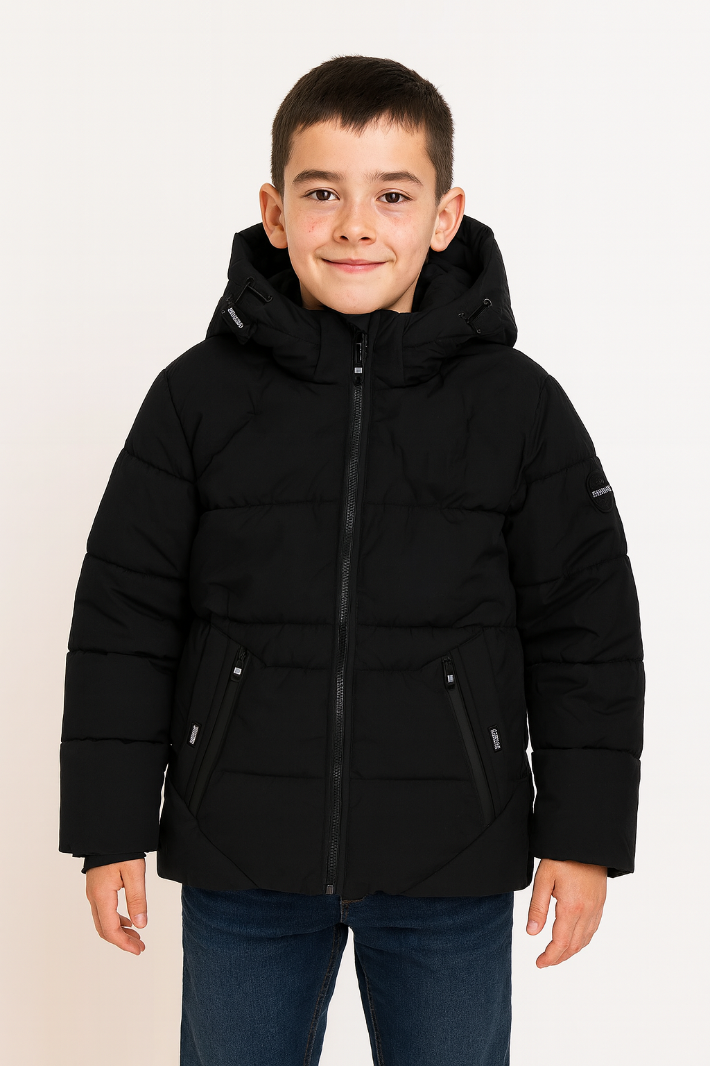Boy's winter jacket black Happy House KK1116-91025