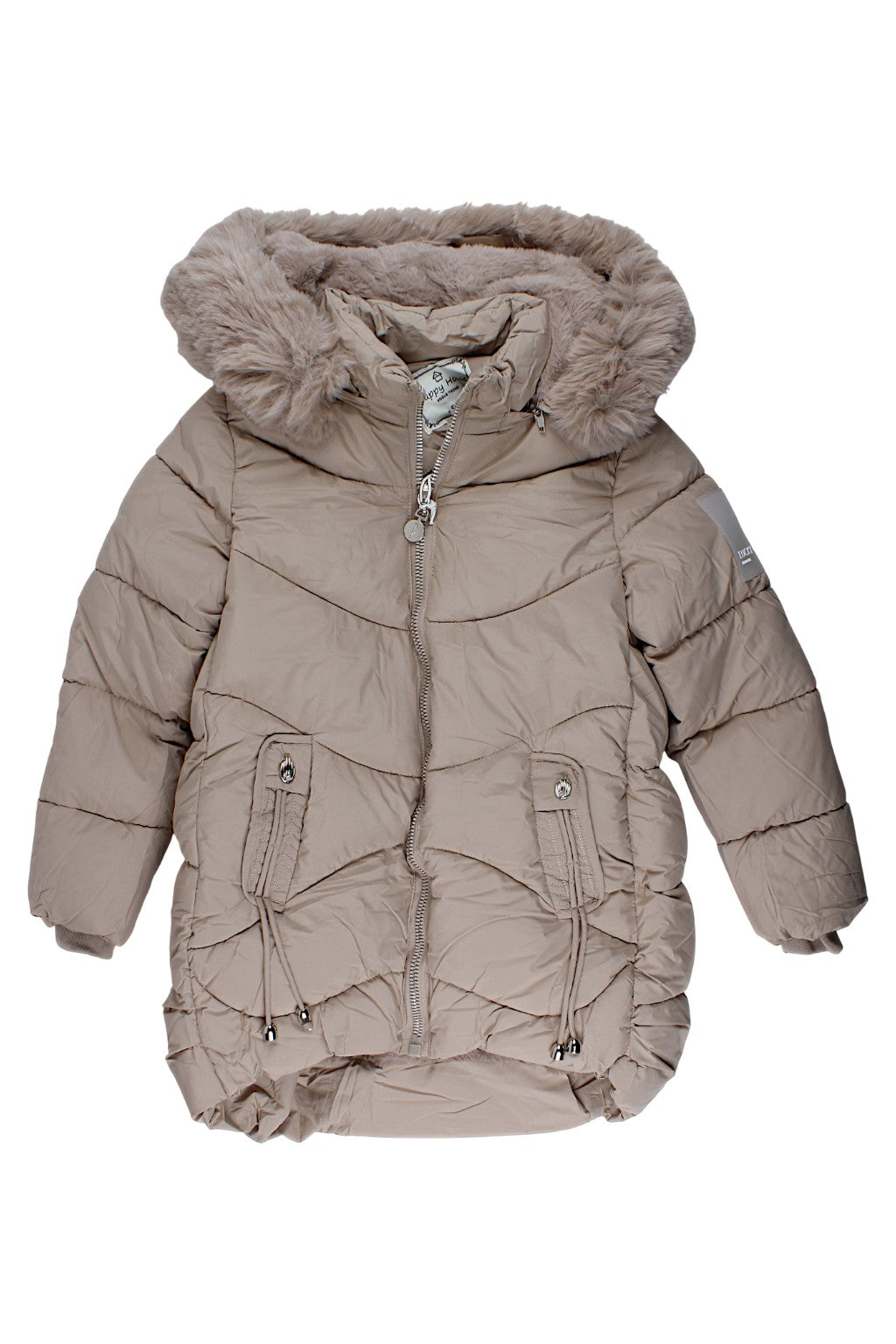 Beige girls' winter jacket Happy House KK2312-27925