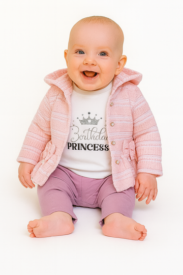 Girls' sweater set, apricot, Arif Baby 1020-16725