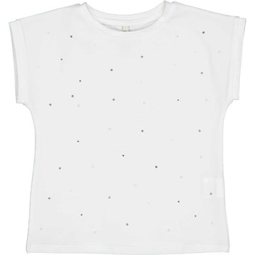 koszulka z dżetami dla dziewczyn Birba&Trybeyond 24465-15A kolor krem -  - #tag1# - #tag2# - #tag3# - #tag4#