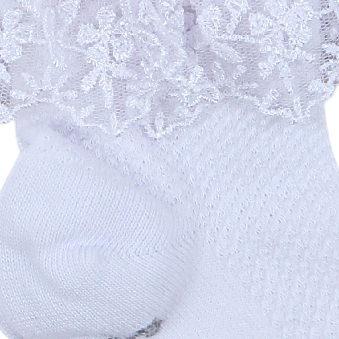 Girls socks white, lace, Pier Lone, P-1802-14425