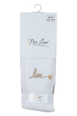 Cream girls' tights Pier Lone PL-2428-291025