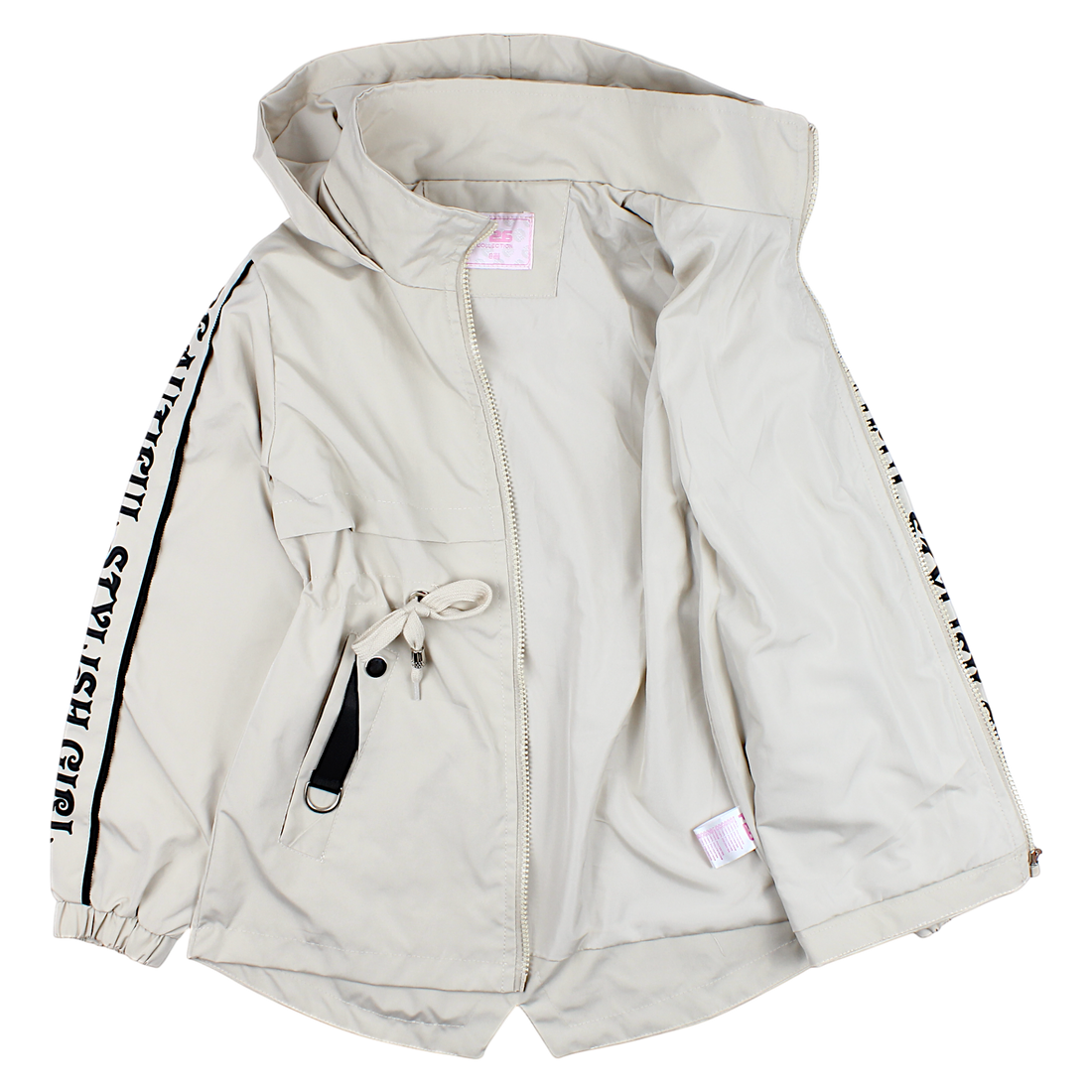 Girls' transition jacket beige F26 YF-2030A1-14325-1