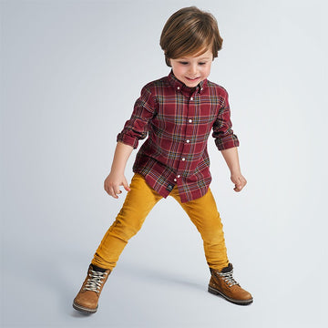 Mayoral 537-19 Boys Corduroy Trousers Yellow