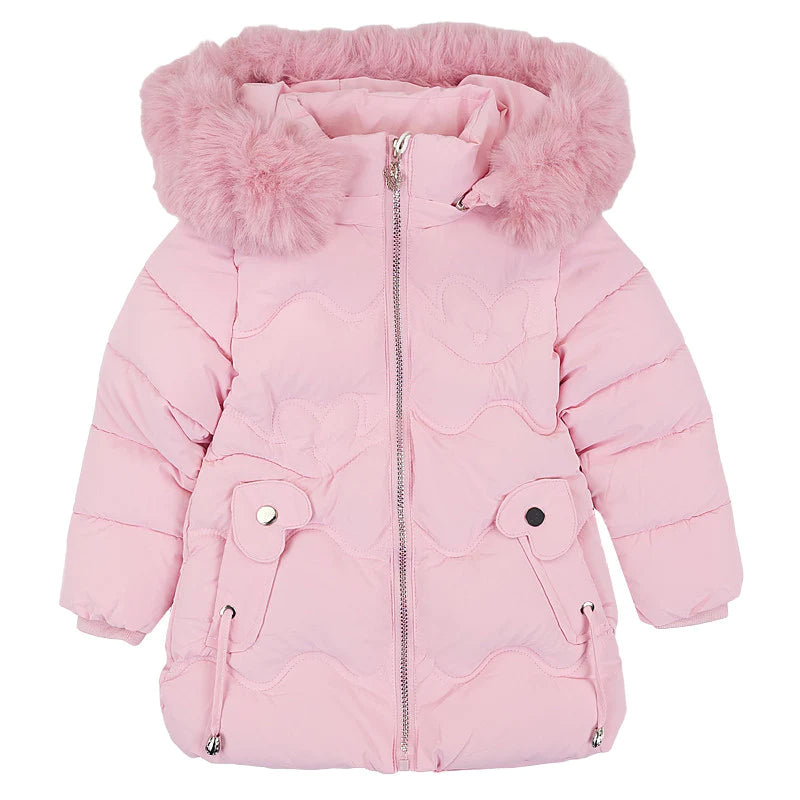 Winter coat girl pink FA691-71023 GKMOD