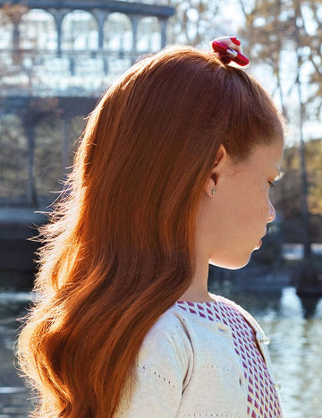 Satin hair clip for girls Abel &amp; Lula 5920-63 red