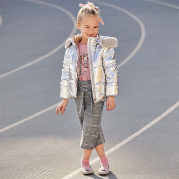 Elegant trousers for girls Mayoral 4553-25 Gray