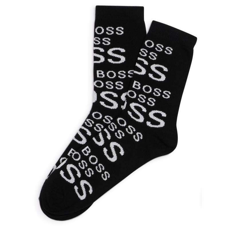 Two pairs of boys socks HUGO BOSS J20291-09B color black