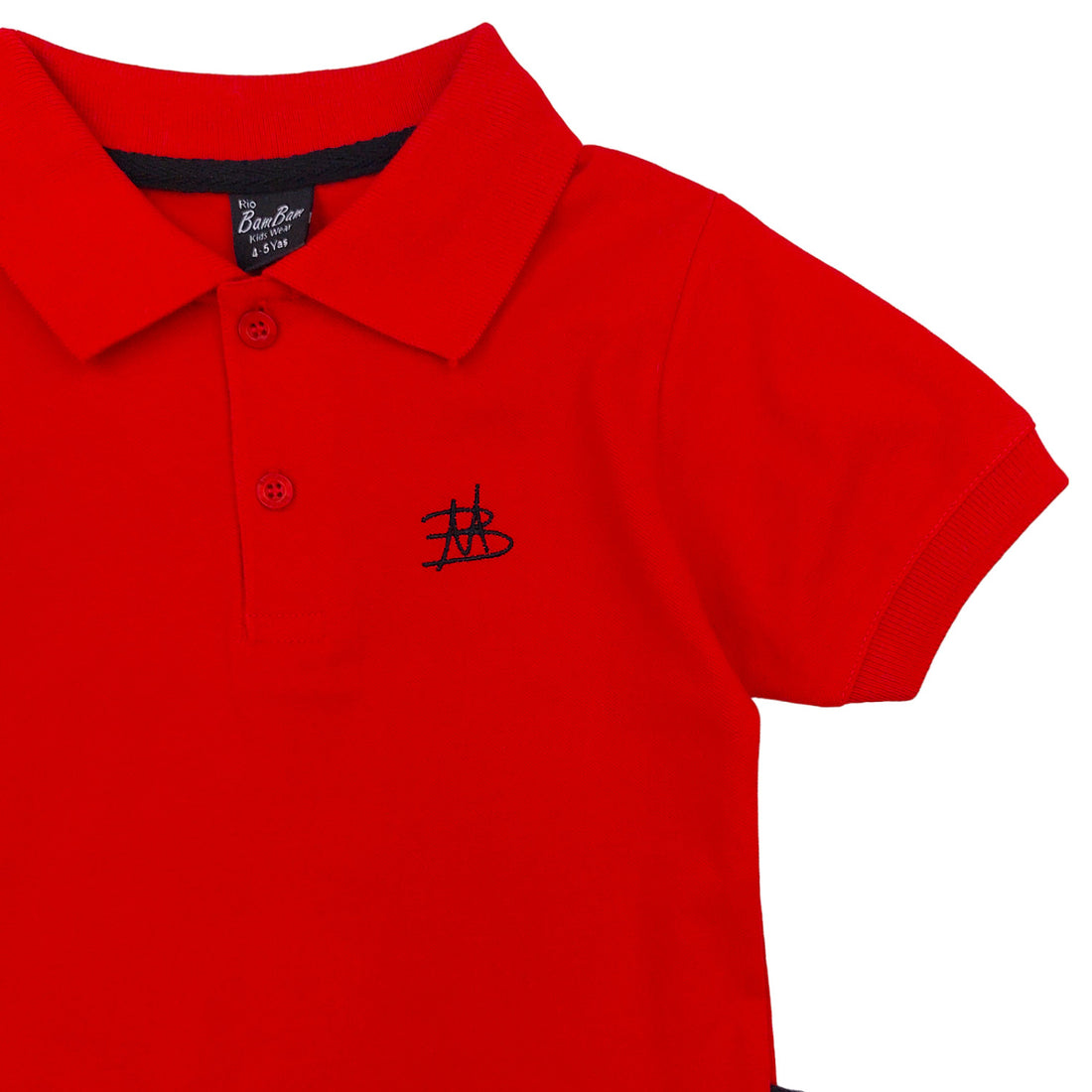 Polo shirt boy red 2302-7524 GKMOC
