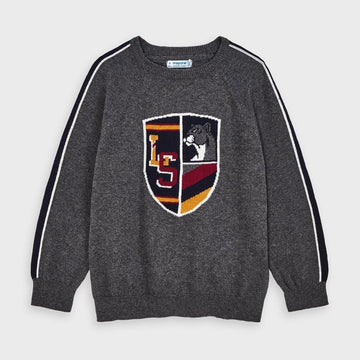 Embroidered Boys Sweater Mayoral 4330-67 Gray