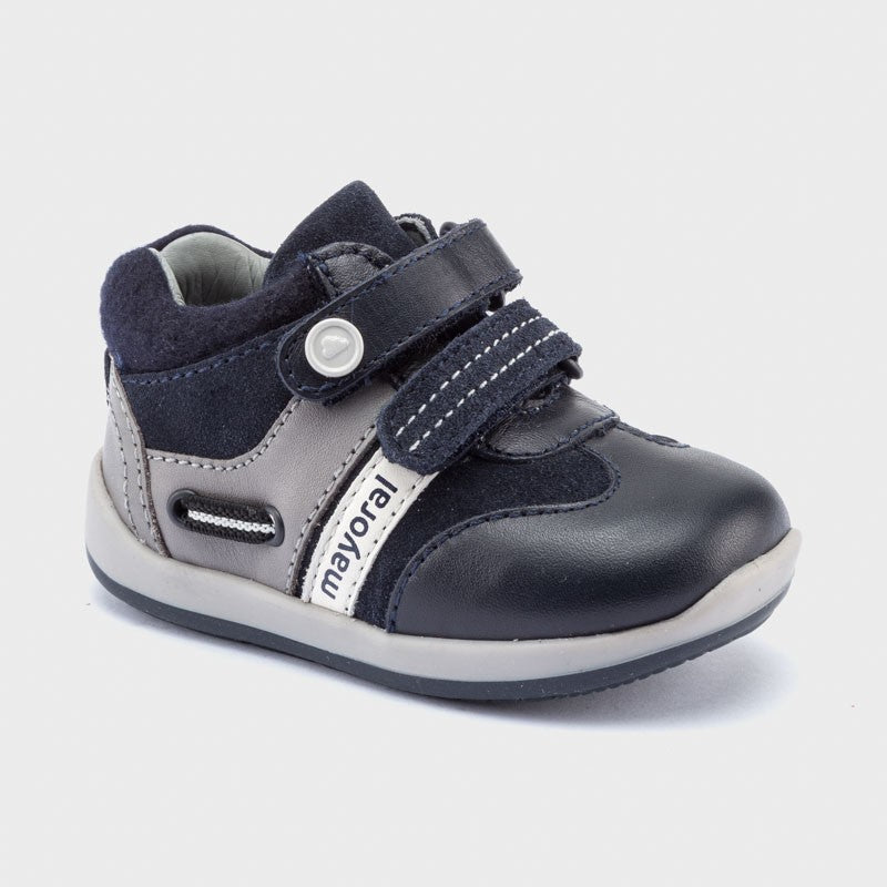 Mayoral 42156-10 navy blue boys leather sneakers