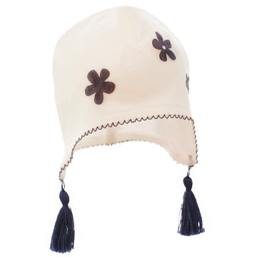 Pupil girl's hat Nutka color cream