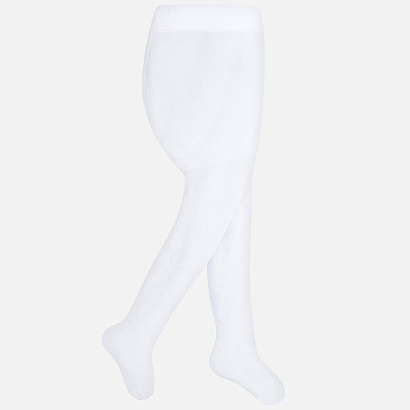 Mayoral 10778-79 White Girls Tights