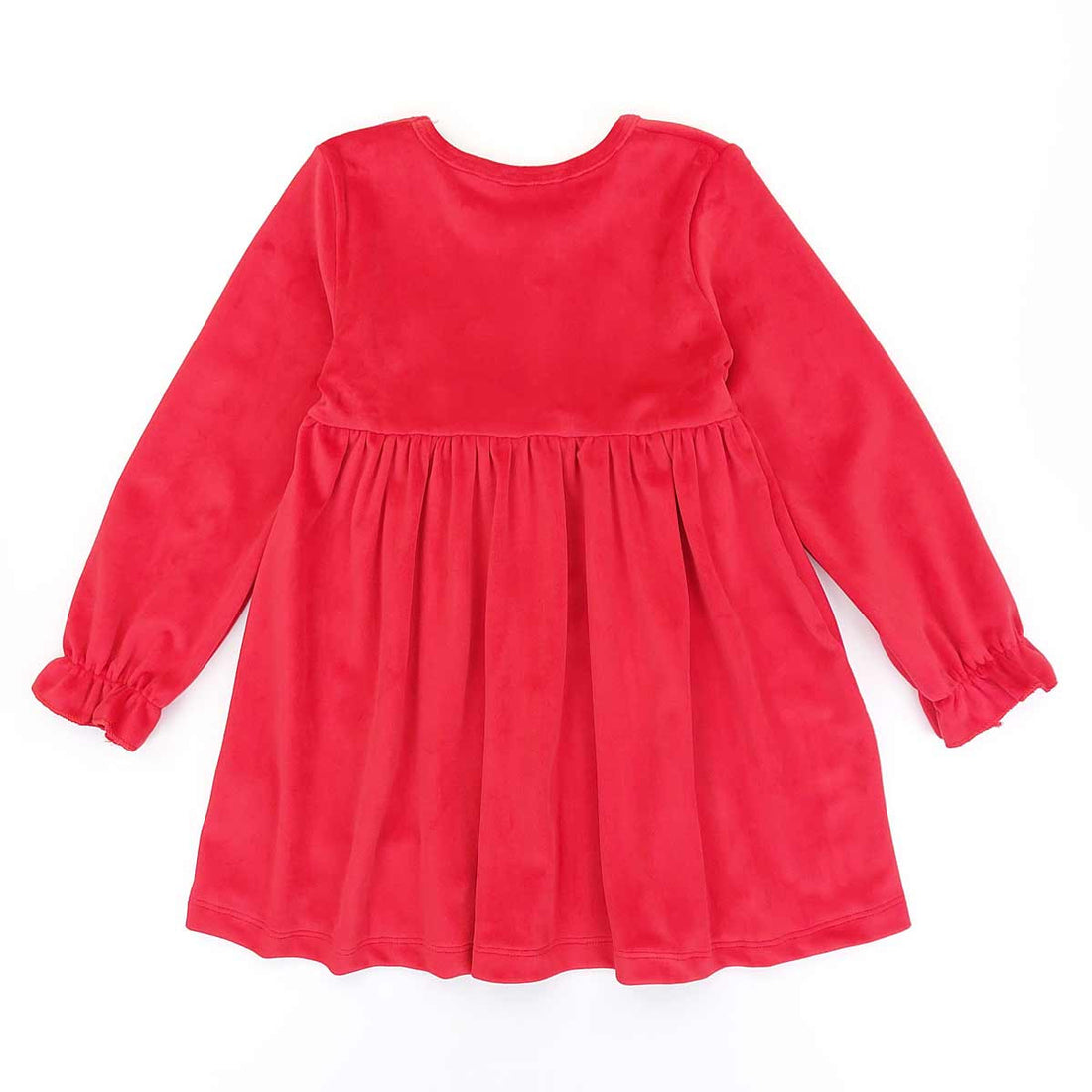Elegant Velvet Dress Girl Red 1514-11223 GKMOD
