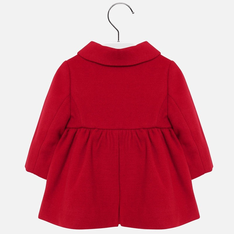 Elegant fleece coat for girls Mayoral 2428-86 red