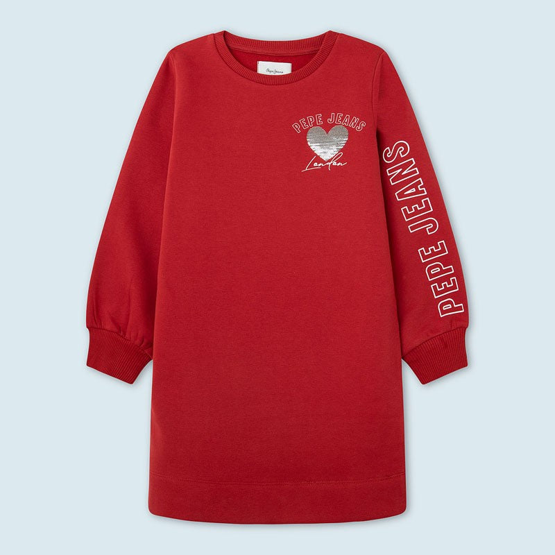 Pepe Jeans GEA junior sports dress girl PG951510-274 WINTER RED
