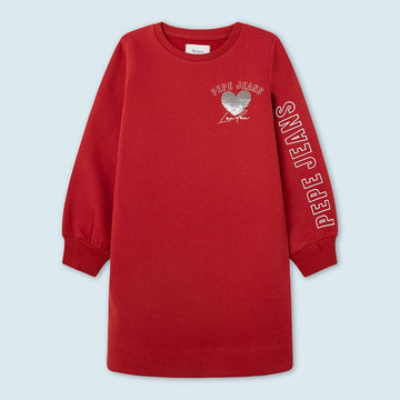 Pepe Jeans GEA junior sports dress girl PG951510-274 WINTER RED