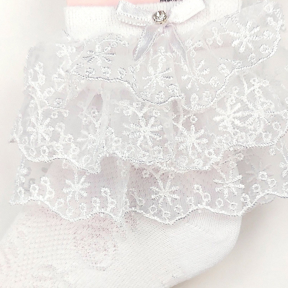 Lace socks scented girl white 7190-7524 GKMOD