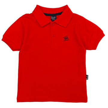 Polo shirt boy red 2302-7524 GKMOC