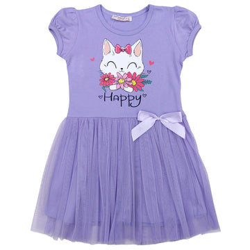 Happy girl dress purple 7082-9724 GKMOD