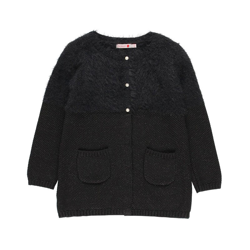 Boboli girl's sweater 721392-890 black