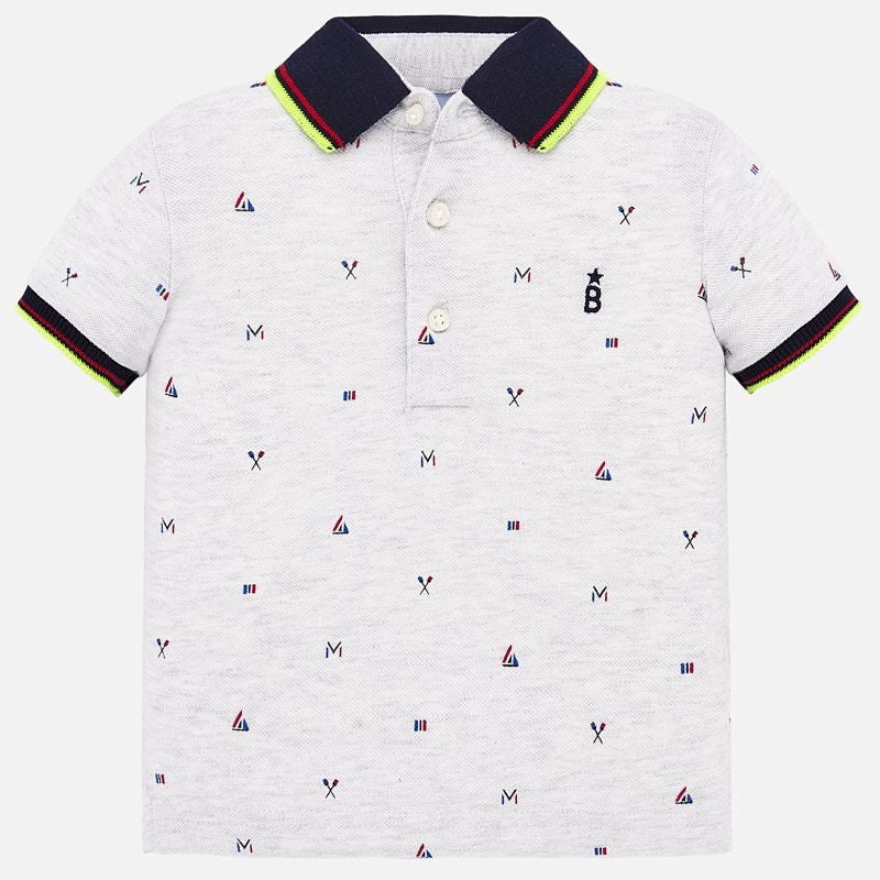 Boys Polo Shirt Mayoral 1153-96 Gray