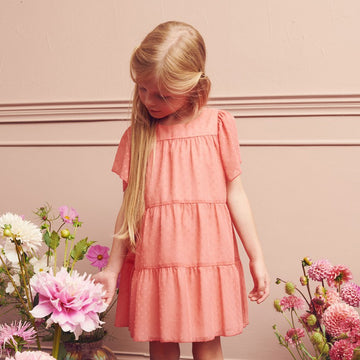 Girls' formal dress MINIMI 22/20 pink