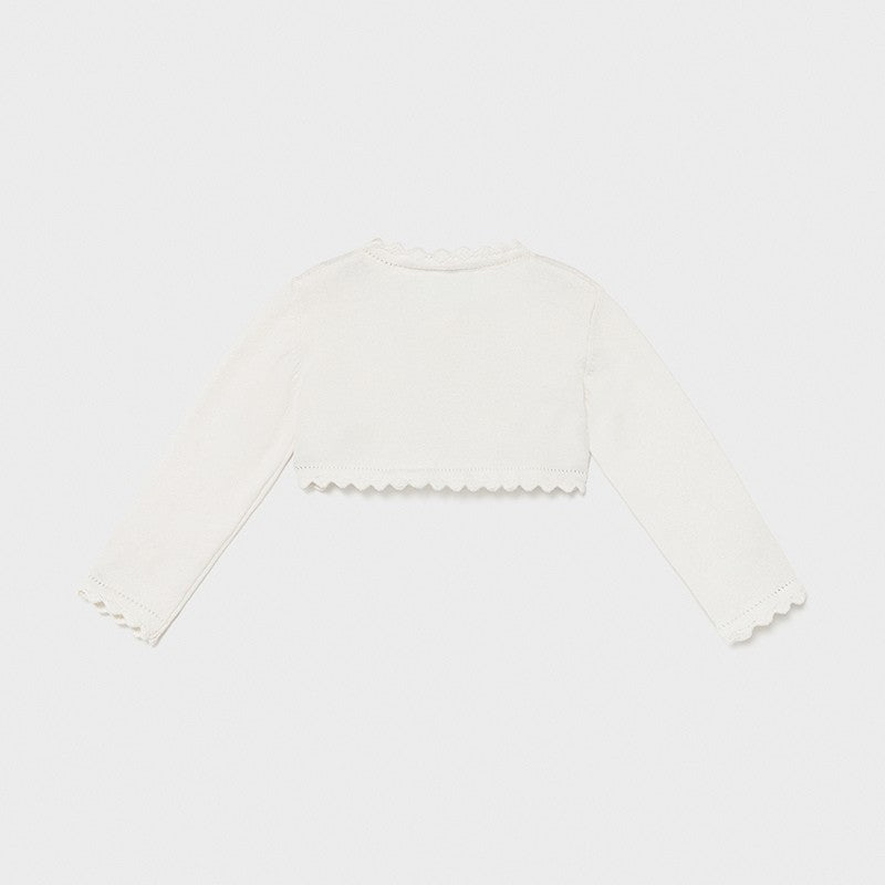 Bolero Sweater For Girls Mayoral 306-37 Cream