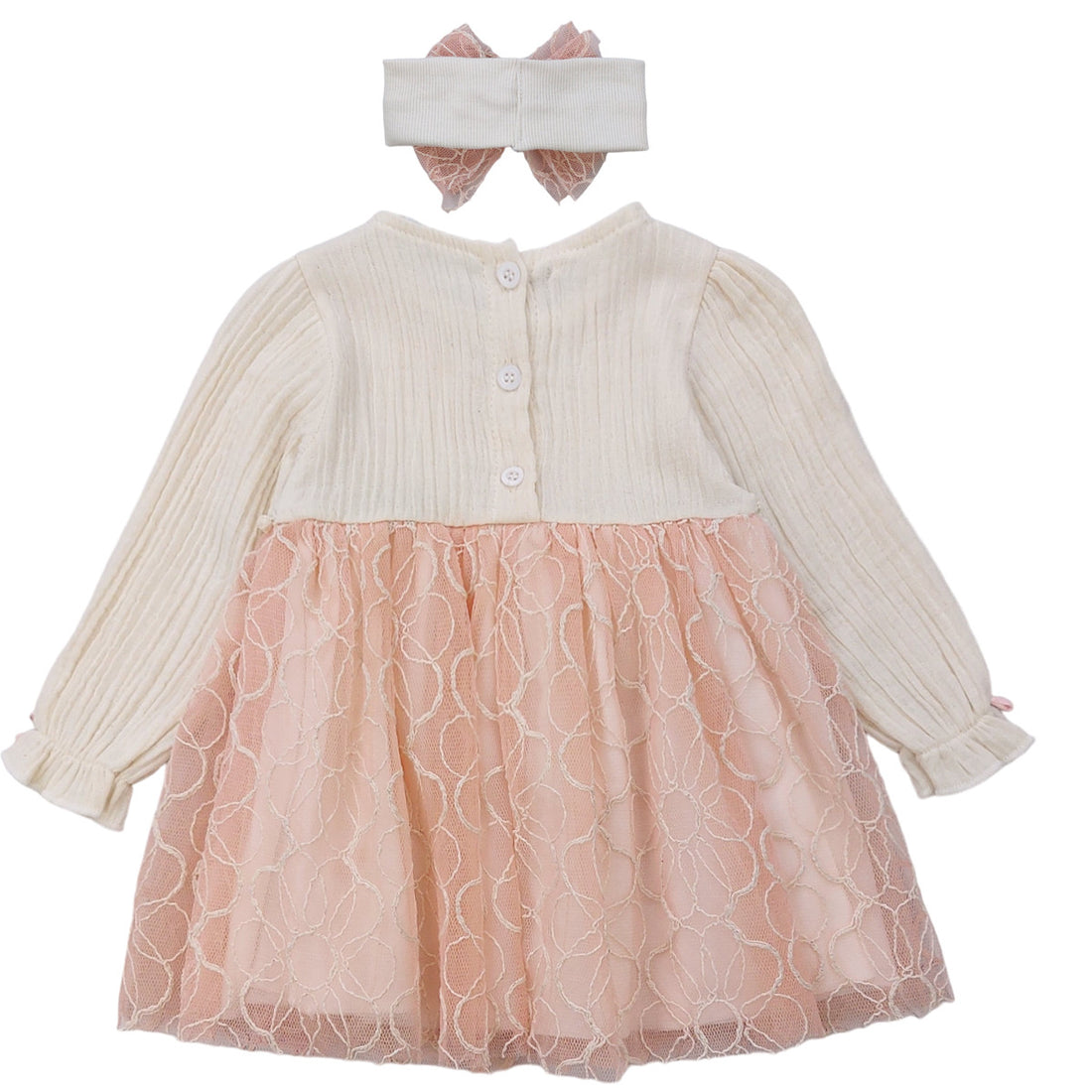 Dress with headband girl purple pink 6064-26224 GKMOD